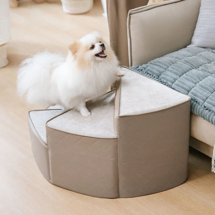 Water-Repellent Faux Leather Pet Dog Ramp Stairs
