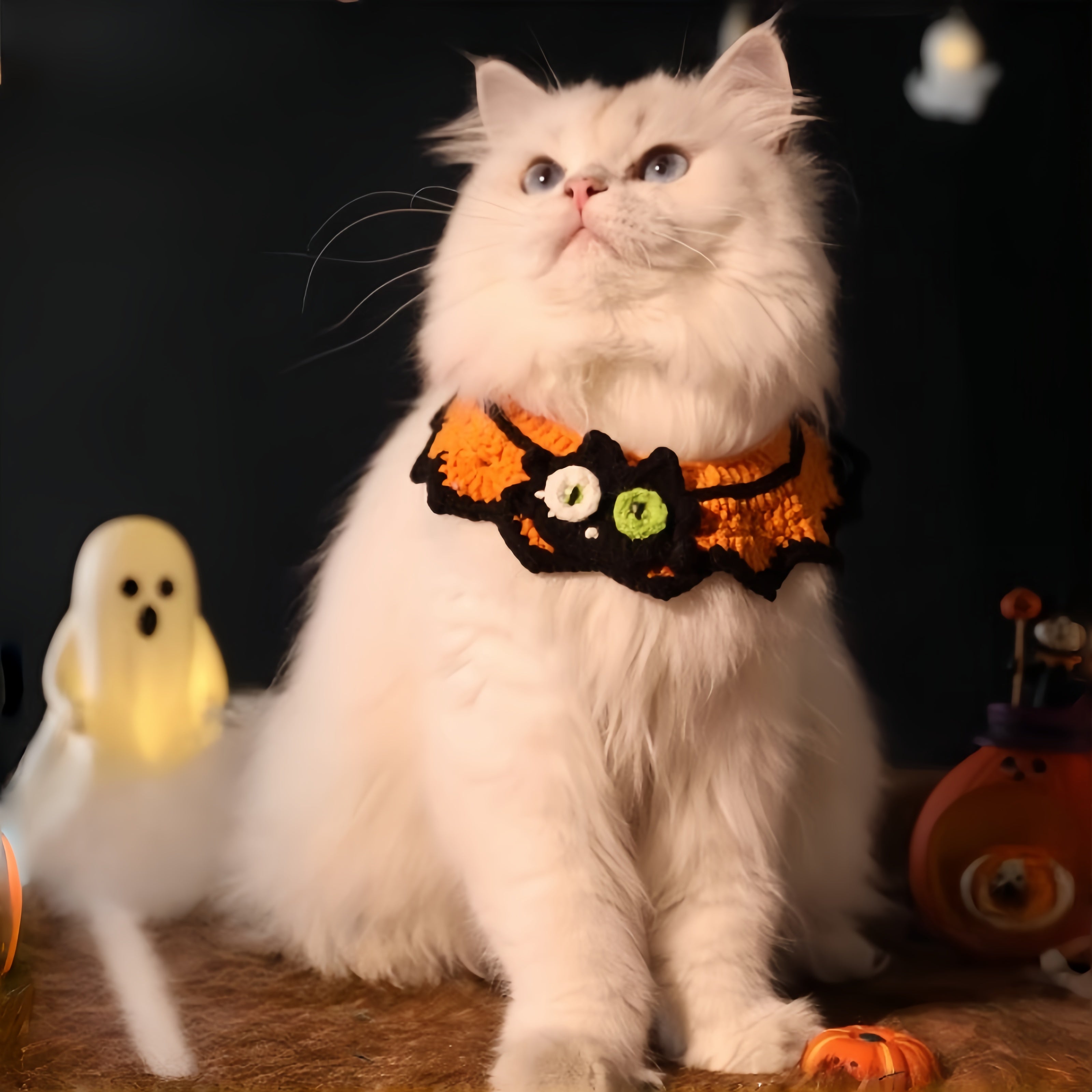 Halloween Knitted Scarf