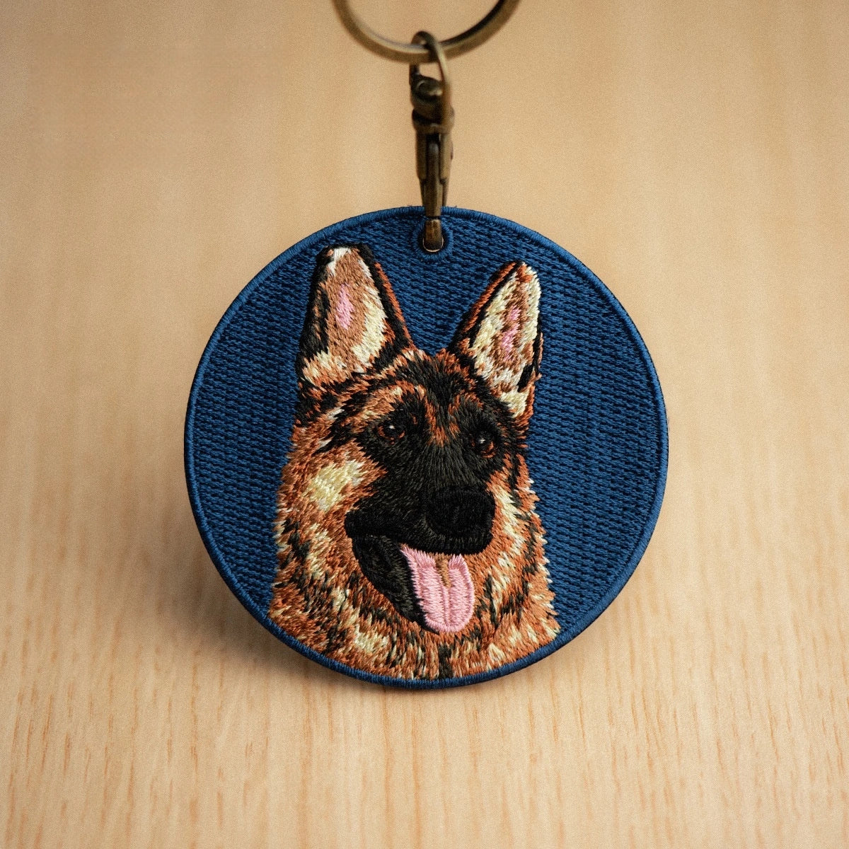 Pet Embroidery Keychain