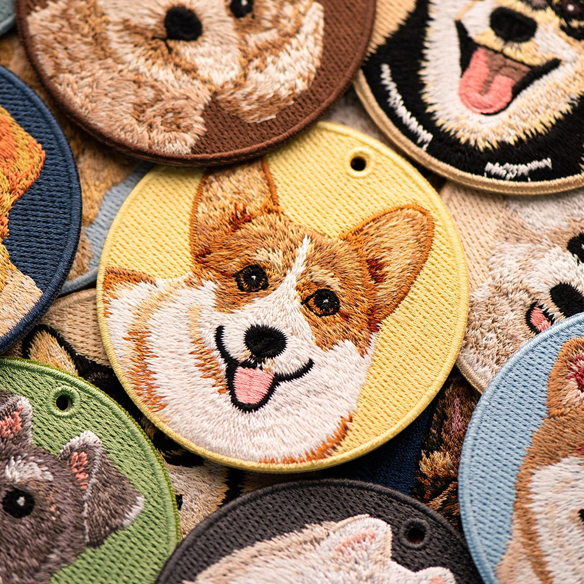 Pet Embroidery Keychain