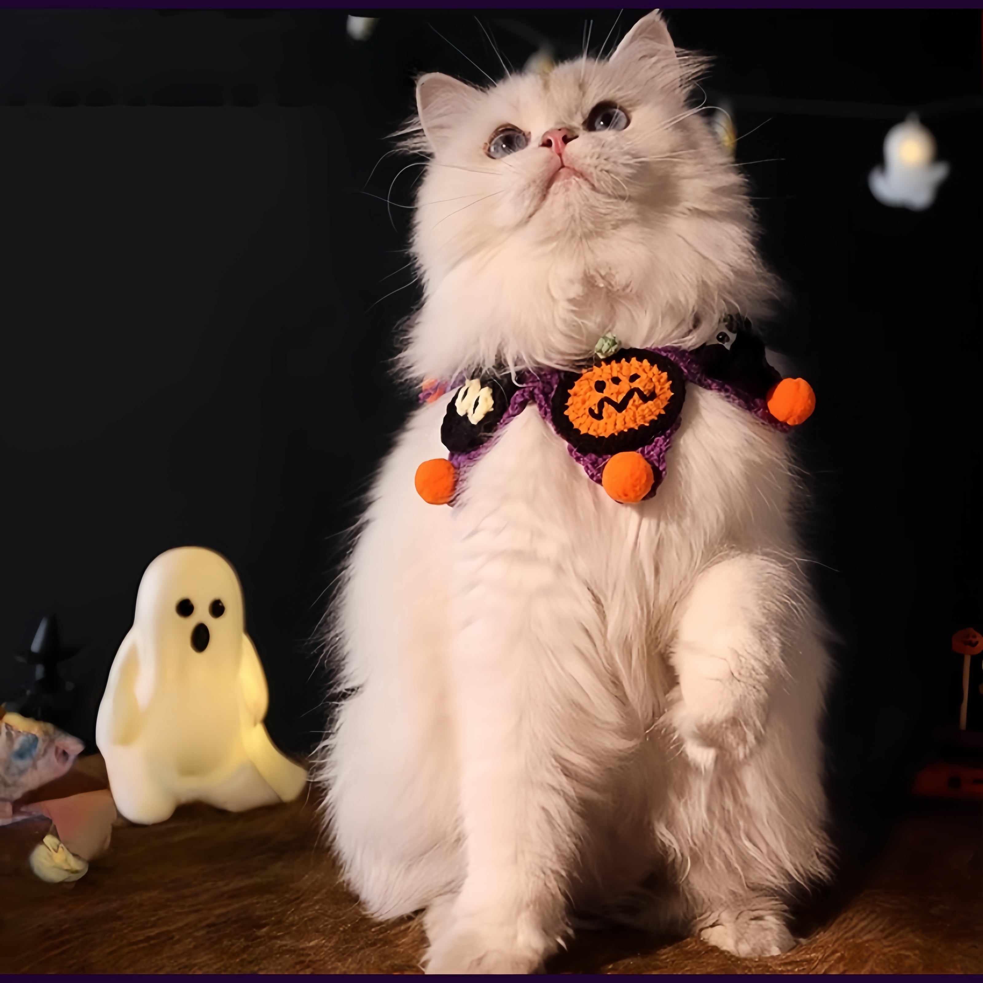 Halloween Knitted Scarf