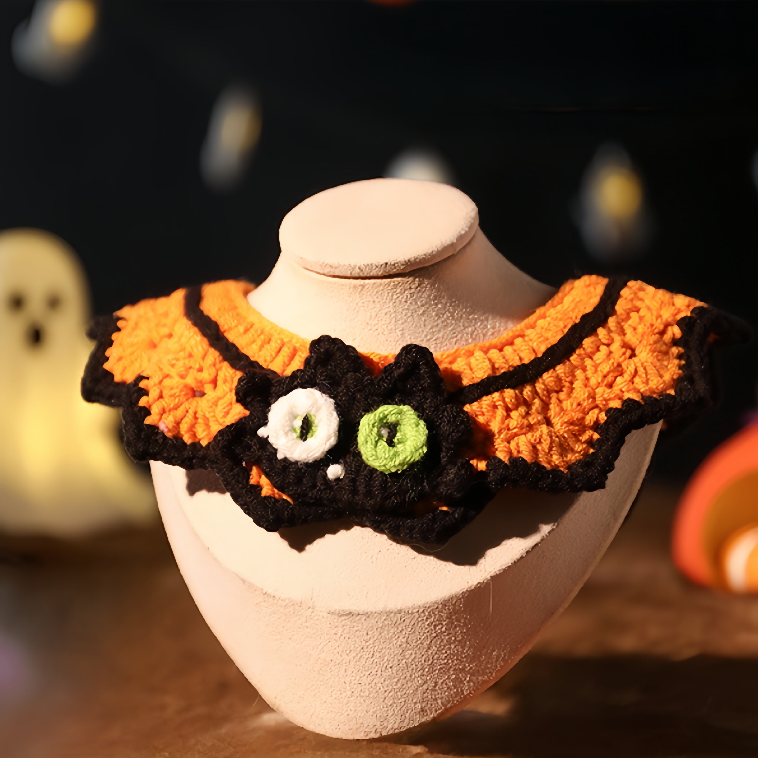 Halloween Knitted Scarf
