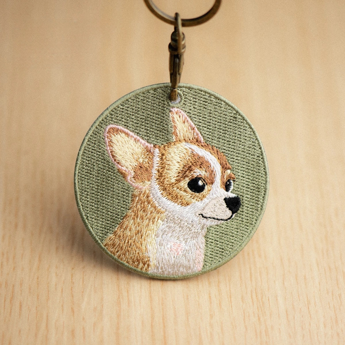 Pet Embroidery Keychain