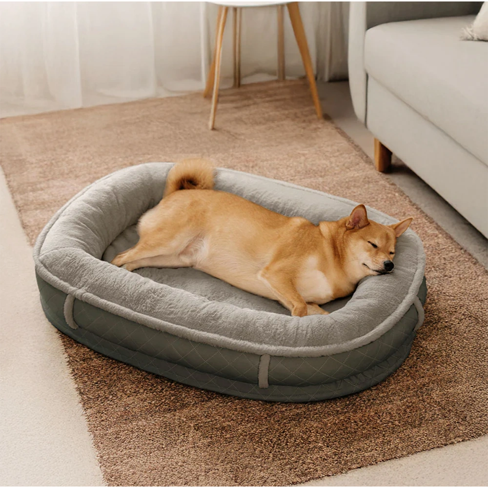 Faux Leather Luxe Orthopedic Donut Bed
