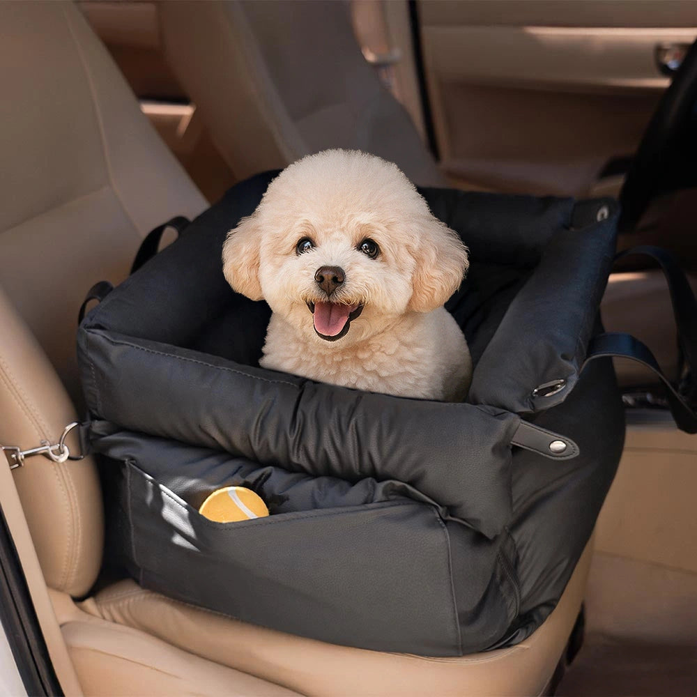 Black Premium Dog Car Elevated Bed