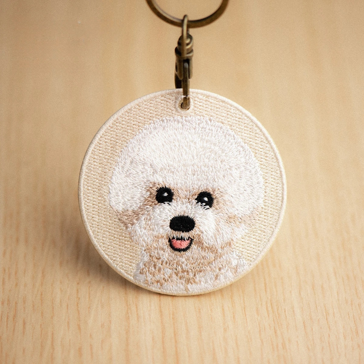 Pet Embroidery Keychain
