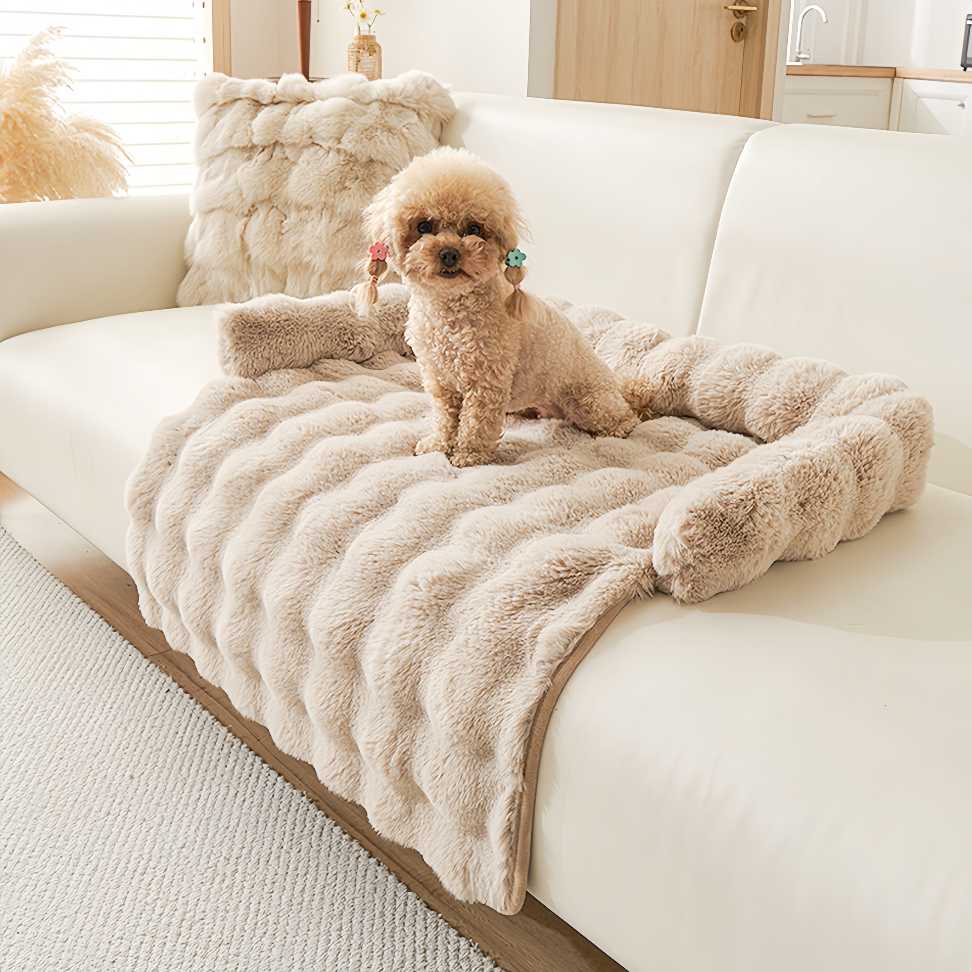 Fluffy Thickened Sofa Blanket Dog Mat Couch Protector