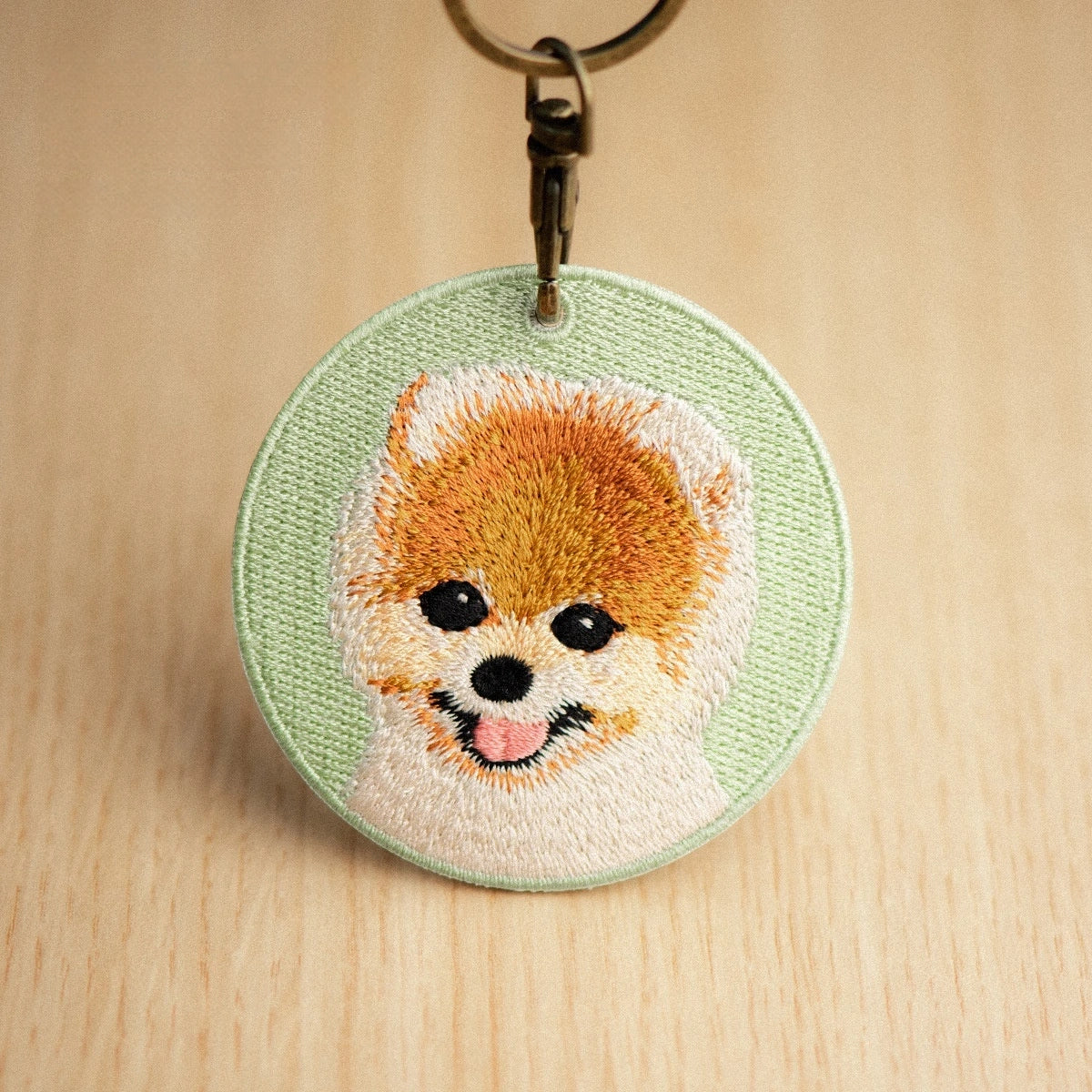 Pet Embroidery Keychain