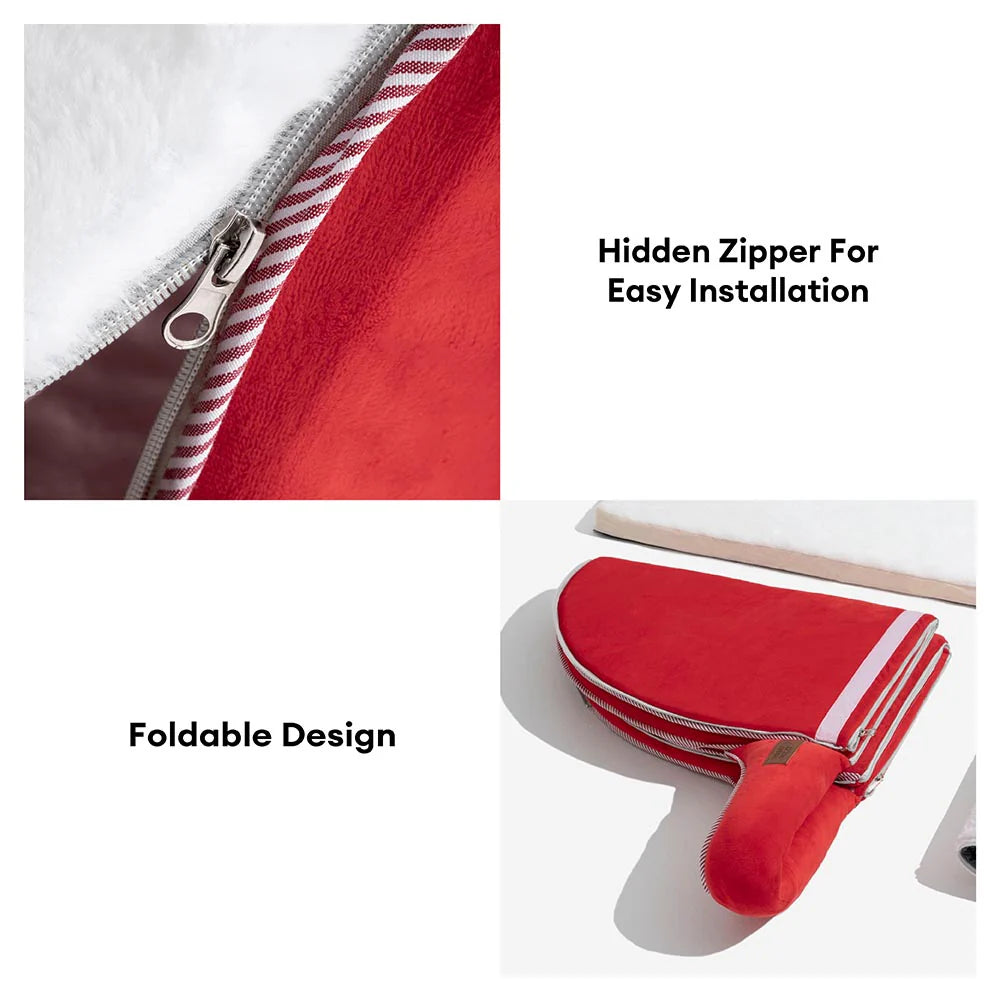 Christmas Snow House Orthopedic Dog Bed