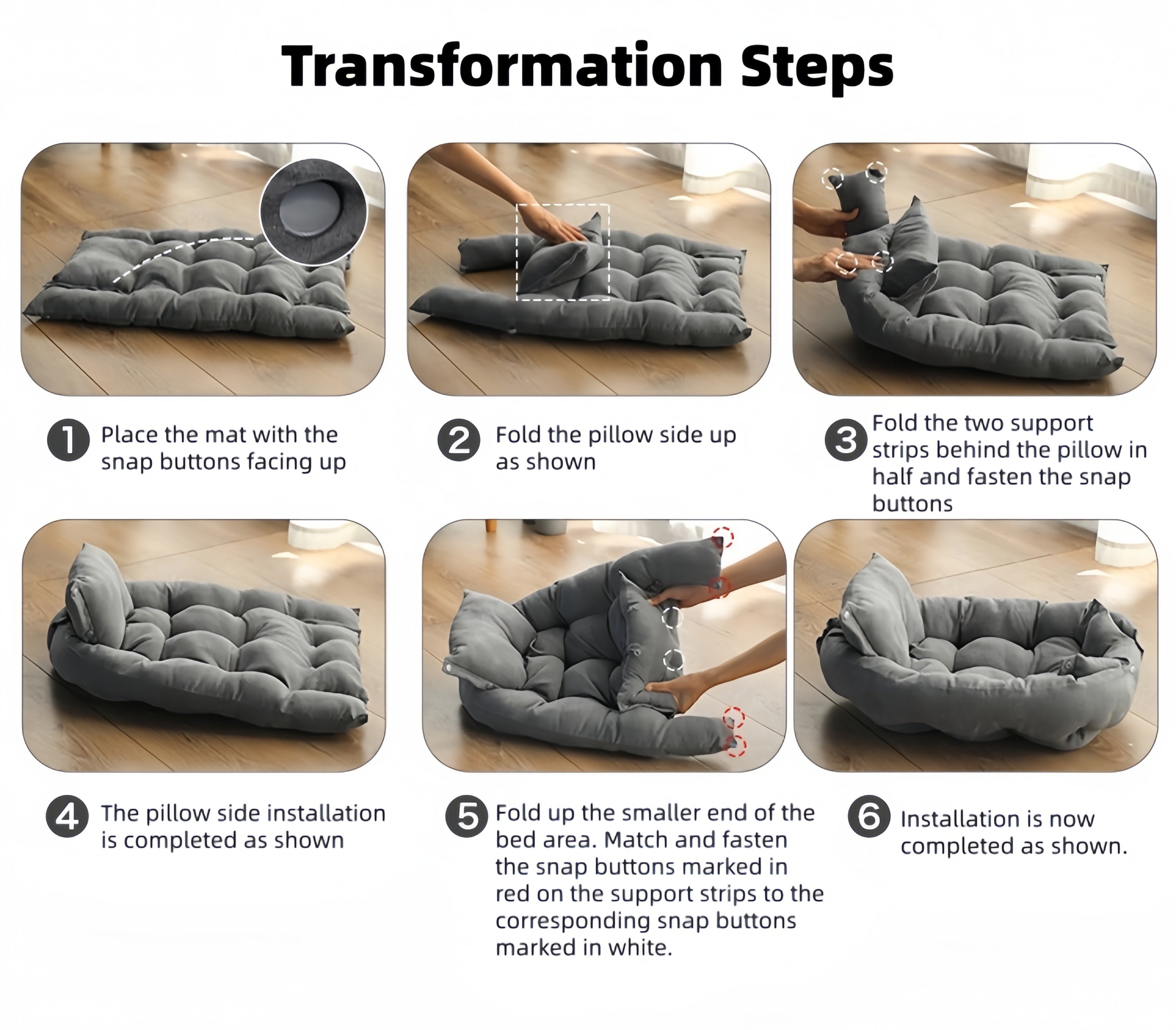 Multi Functional Folding Square Cushion Pet Sofa