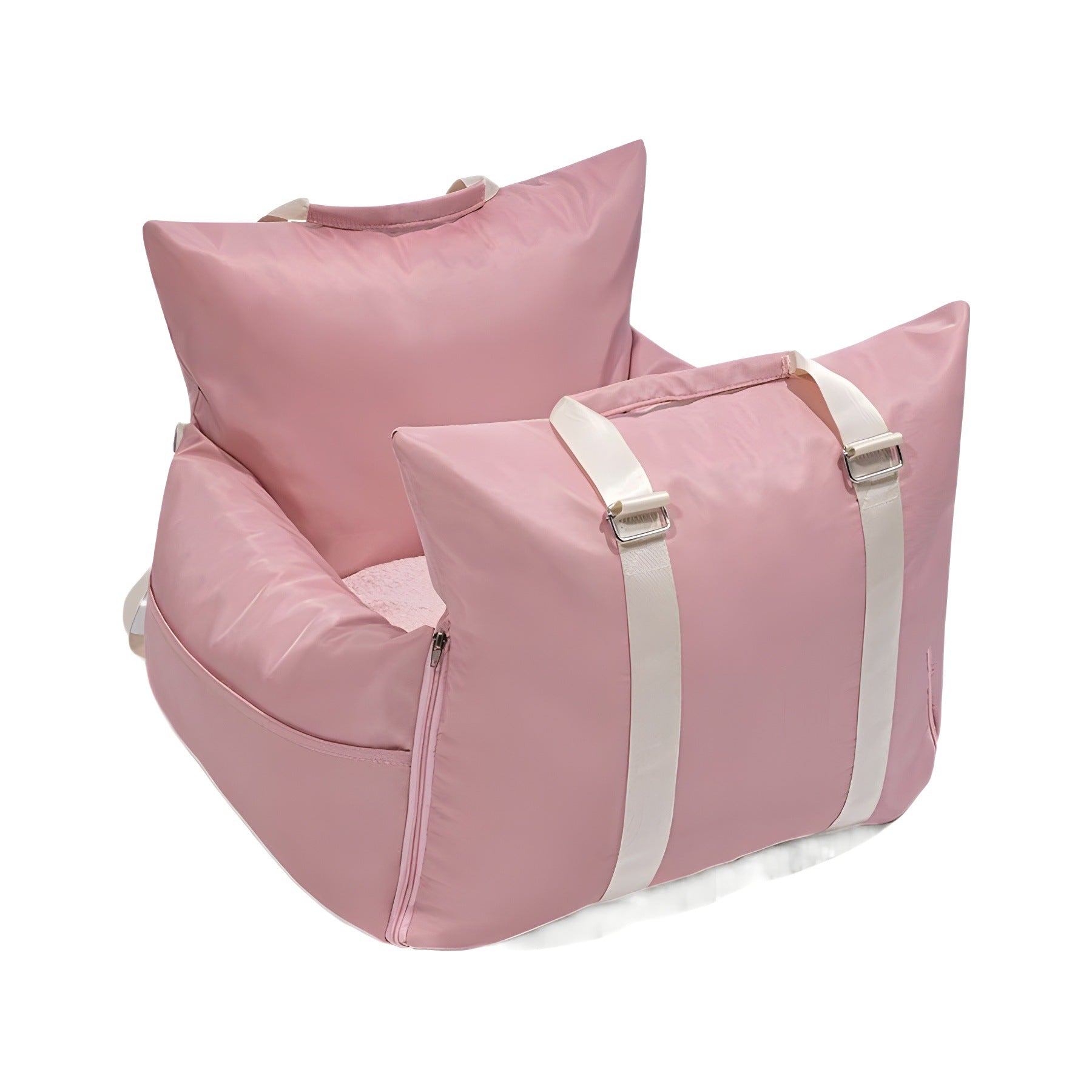 Pink Waterproof Dog Car Seat Bed