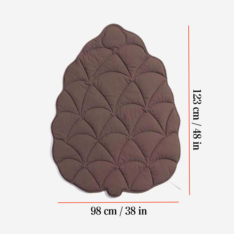 Brown Leaf  Dog Mat
