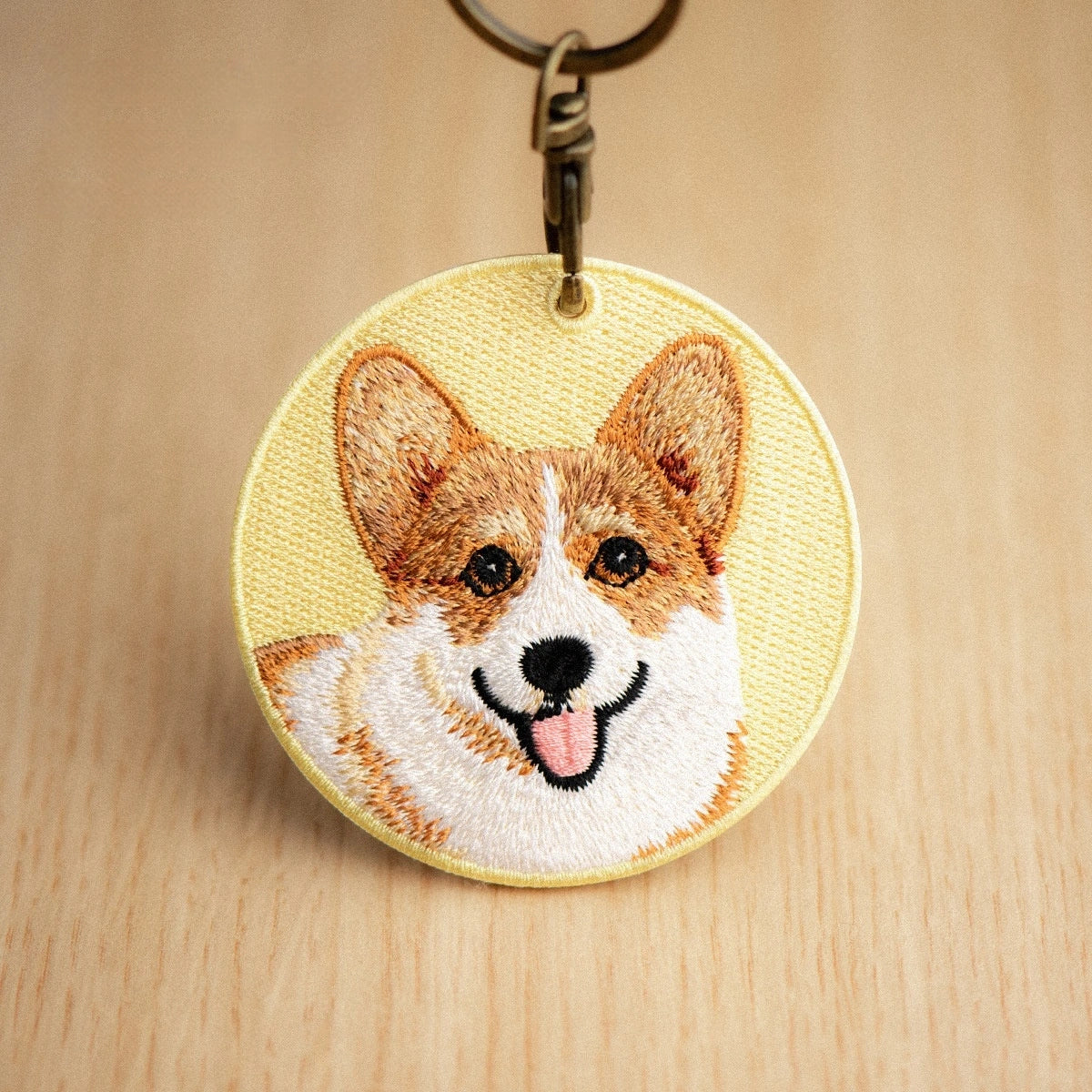 Pet Embroidery Keychain