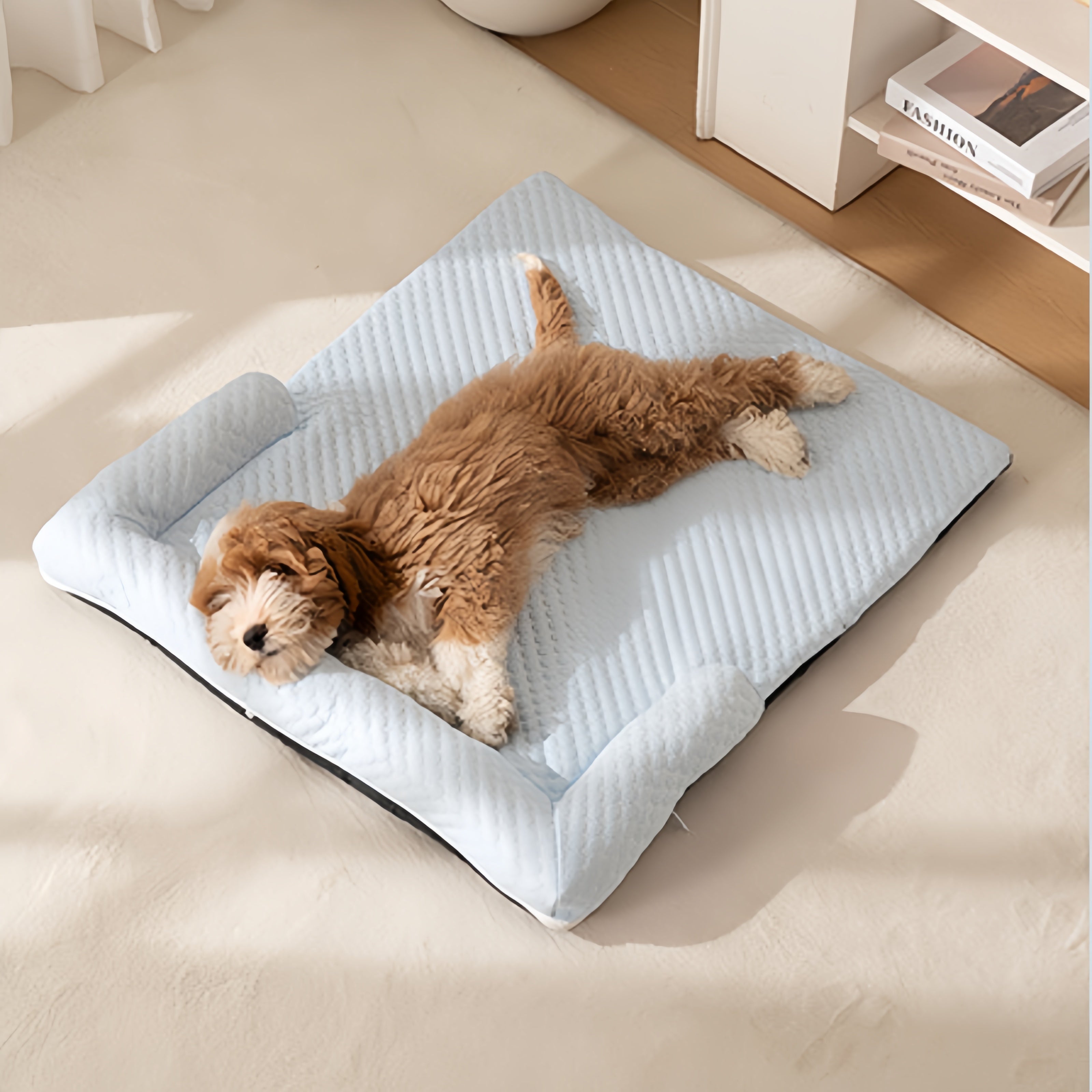IceWeave Cooling Bolster Blanket Dog Couch Protector