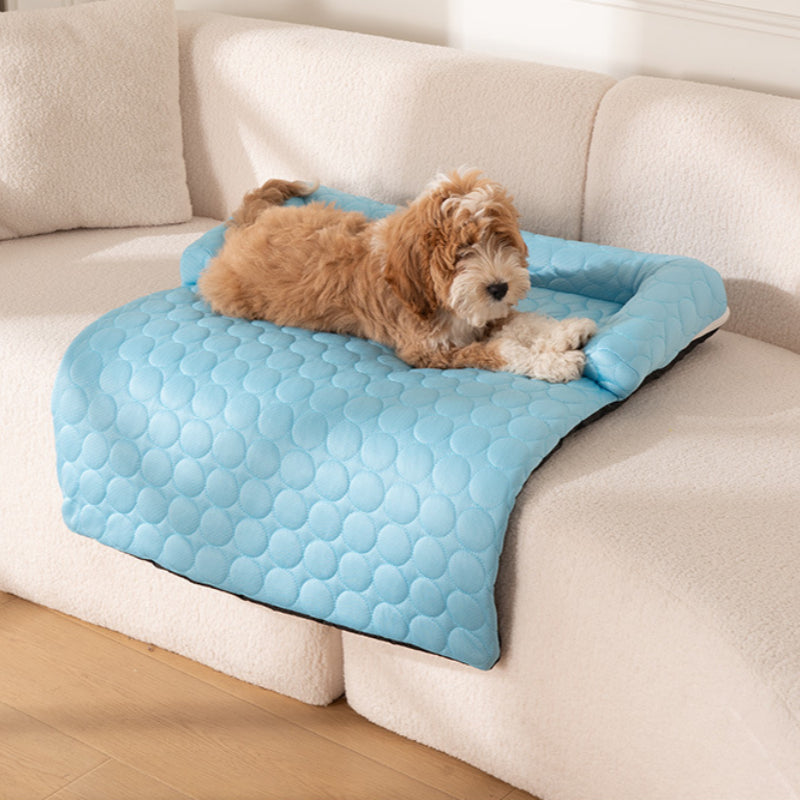 IceWeave Cooling Bolster Blanket Dog Couch Protector