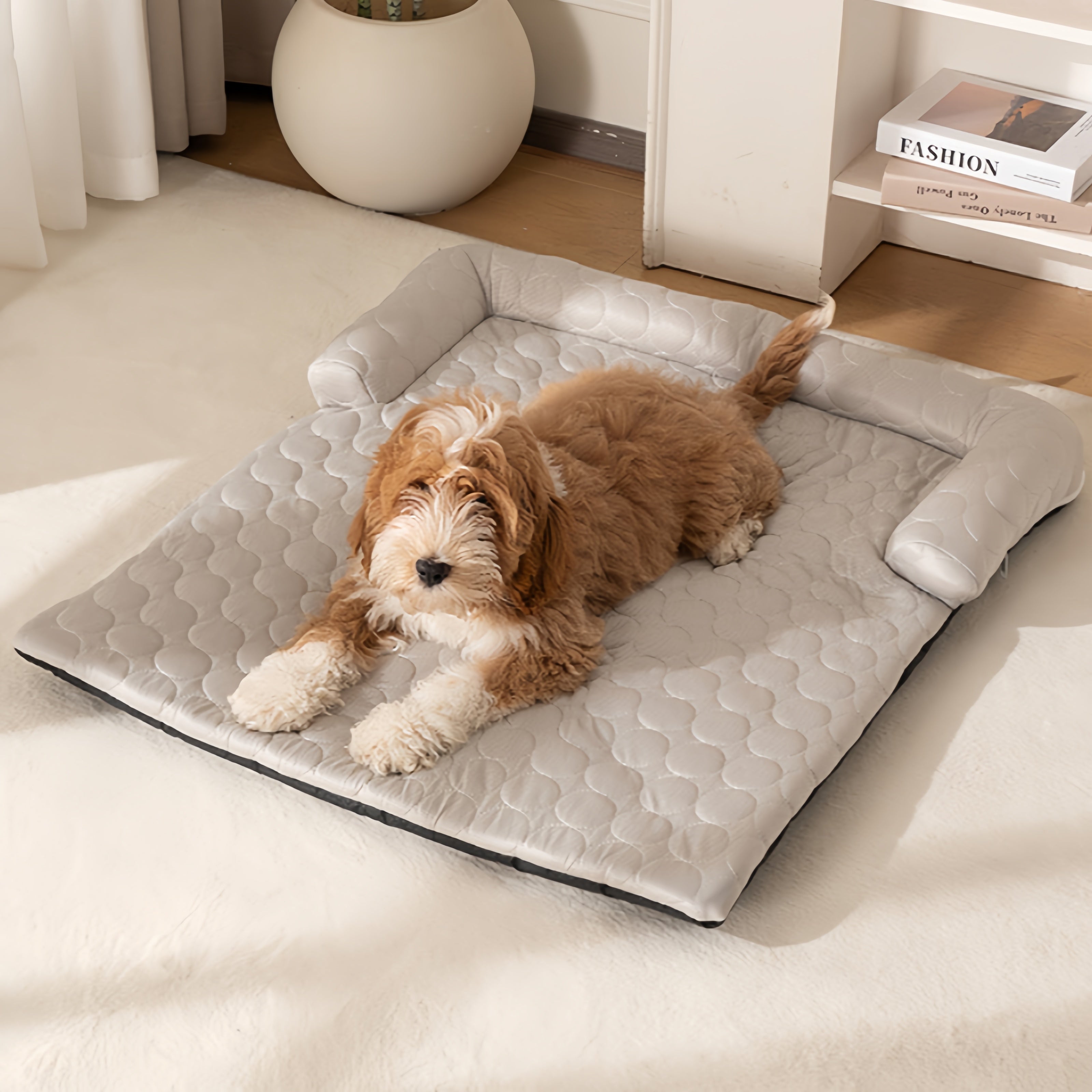 IceWeave Cooling Bolster Blanket Dog Couch Protector